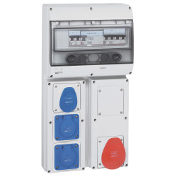 Coffret 4 prises P17 IP44...