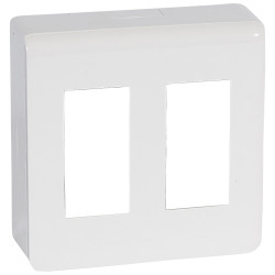 Surfacebox 2x4mod PVC blanc...