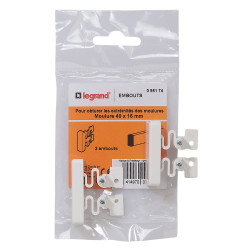 2 embouts pour moulure 40 x...