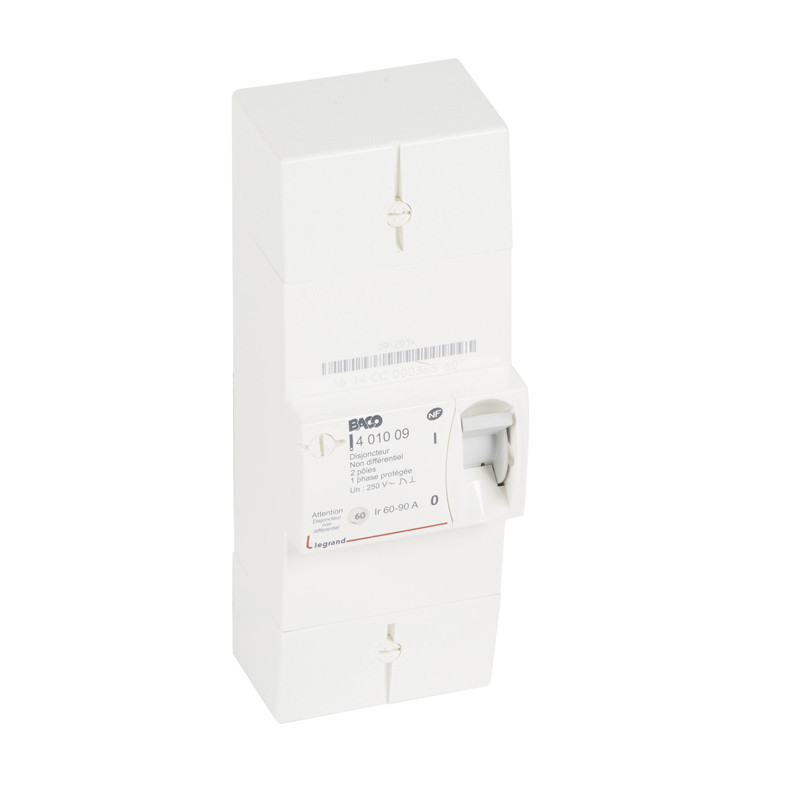Disjoncteur EDF Legrand 45A 500mA Instantané 2P - 401000 401000