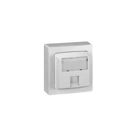 Prise RJ 45 Cat.5e FTP 9 contacts appareillage saillie complet - blanc