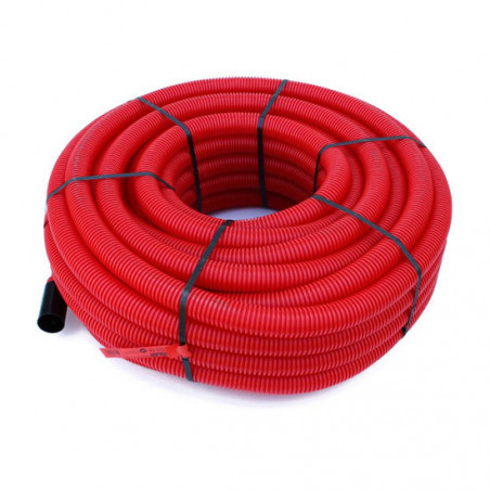 Gaine câble 40mm 25m rouge