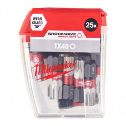 Boite 25 embouts tx40 shw...