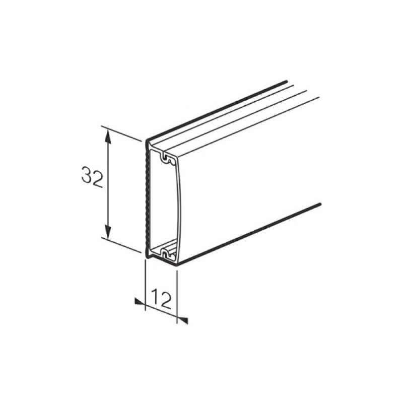 Goulotte D'angle Plat Keva 32x12 Mm - Lot De 2 Par Planet Wattohm - Neuf