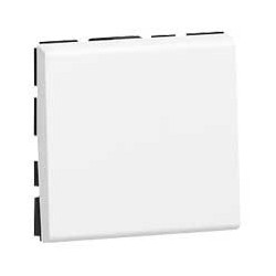 Poussoir Prog Mosaic - 2 mod - 6 A - blanc