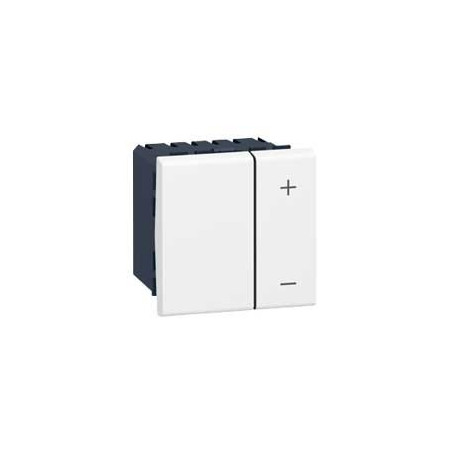 Inter variateur Prog Mosaic - 2 mod - sans neutre - 2 fils - 400 W - blanc Inter variateur Prog Mosaic - 2 mod - sans neutre - 2 fils - 400 W - blanc