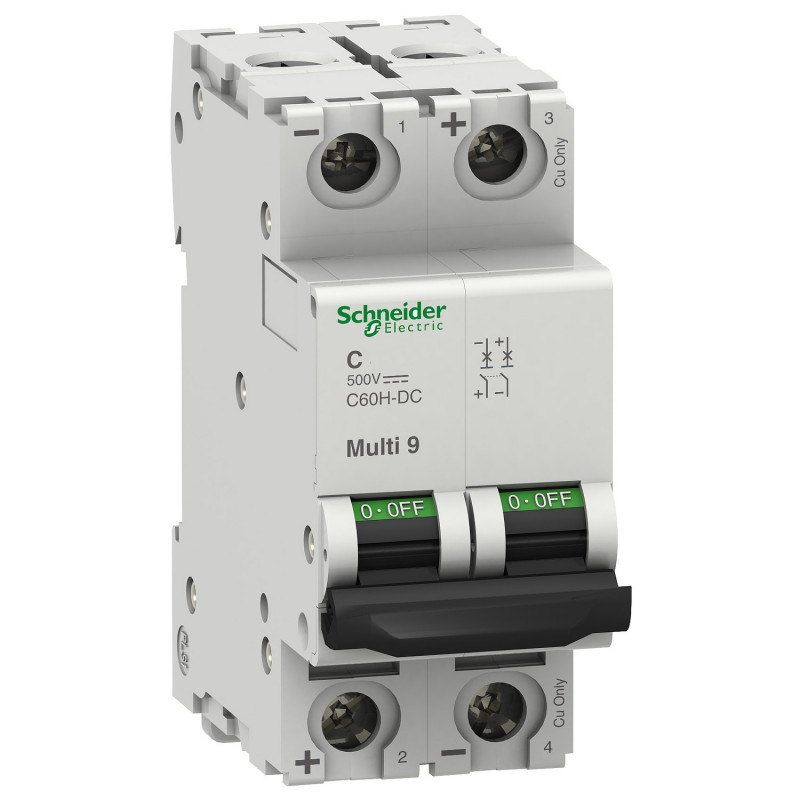 Interrupteur Automatique C60H-DC 40A 250V – Disjoncteur Miniature | Thermo-Magnétique | Professionnel