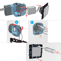 Boite d'encastrement pour appareillage, spéciale micromodule