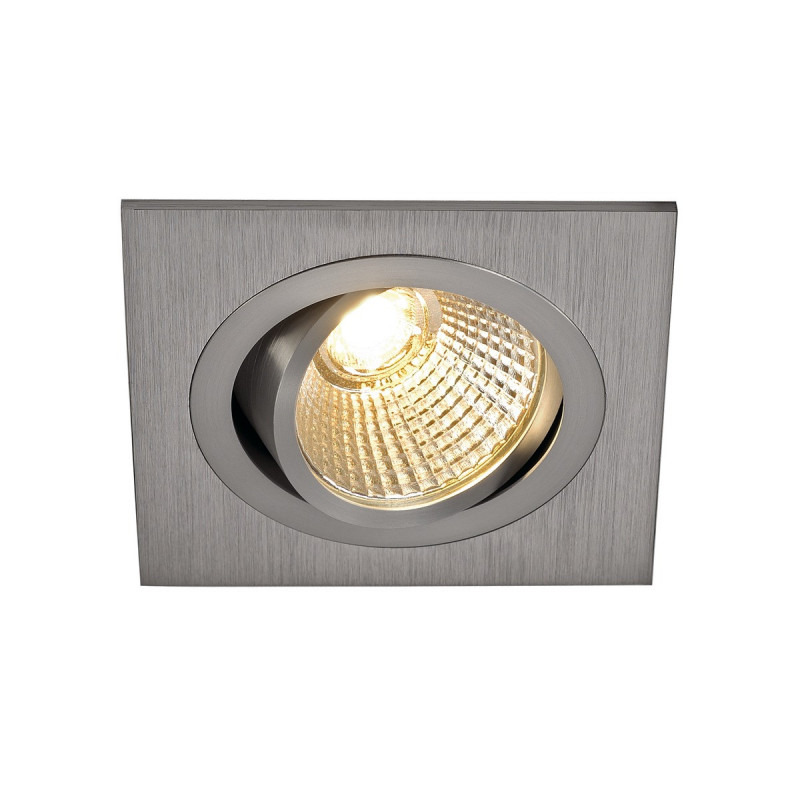 Spot LED Encastré Carré SLV NEW TRIA MINI - 3W, 3000K, 30° - Blanc, IP44 - Pour Plafond, Salle De Bain, Cuisine - Installation Clips - 14