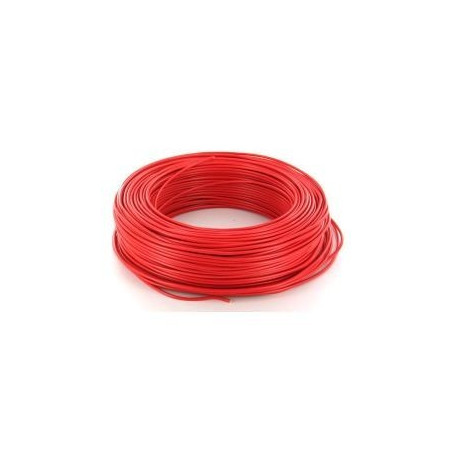 Fil électrique H07V-U rigide rouge 2.5mm² – Bobine de 100m