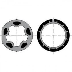 Roue + couronne lt50 - tube...