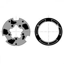 Roue + couronne lt60 - tube...