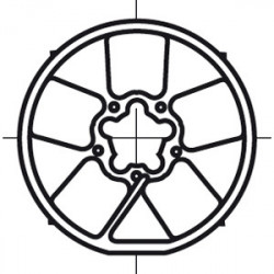 Roue lt60 tube 133 x 4...