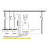 Programmateur modulaire digital chauffage fil pilote 2 zones 7 jours 230V  HAGER 49003