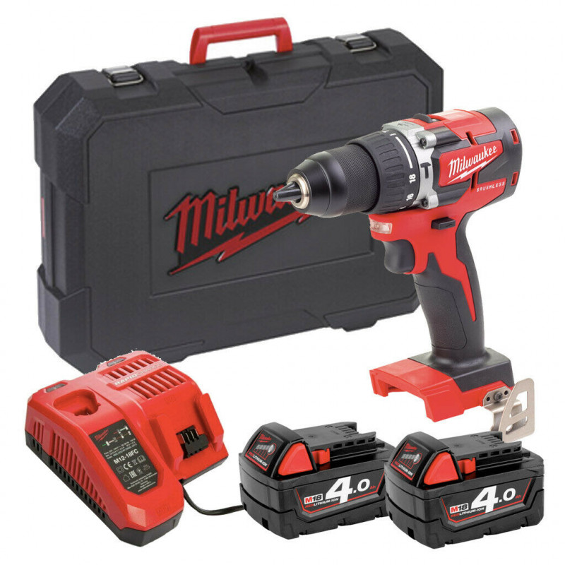 Coffret perceuse visseuse M18 CBLDD-402C Milwaukee 18 V Li-ion 4Ah