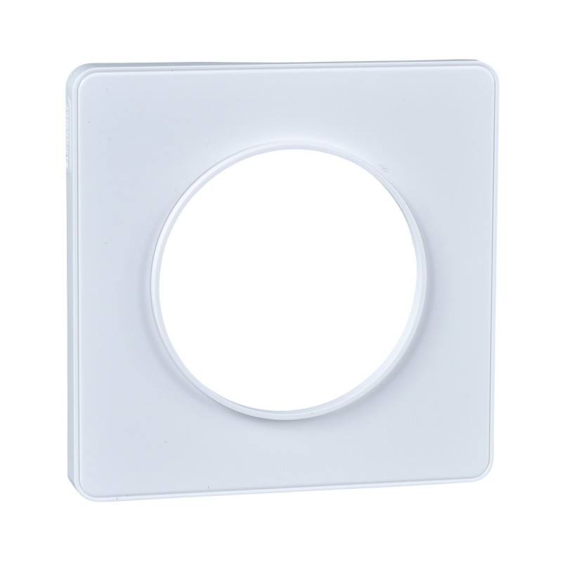 S520802 - Odace Touch - plaque de finition 1 poste - blanc RAL9003