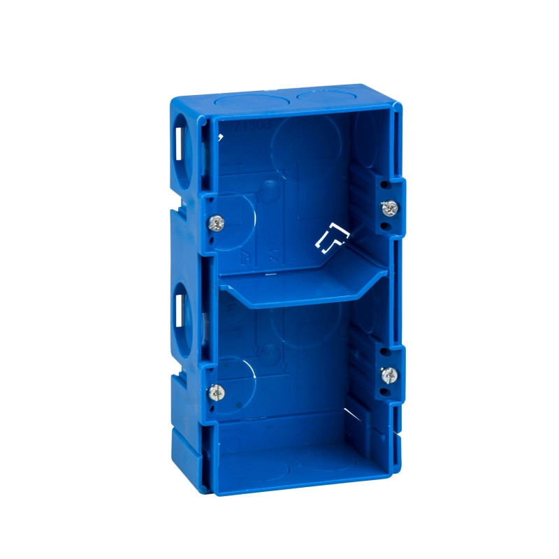 Support à Vis 2 Postes Schneider Altira - Entraxe 45mm, Référence ALB45604, Gris