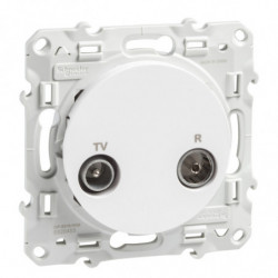 Odace, prise TV/FM Blanc,...