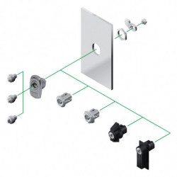 Serrure DB rond 100% inox...