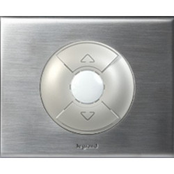 Inox brosse - Interrupteur volets/stores