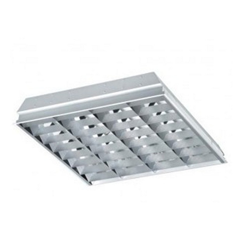 PAVE LUMINEUX encastré ROMA SLA 4x18w EVG, alu sapin
