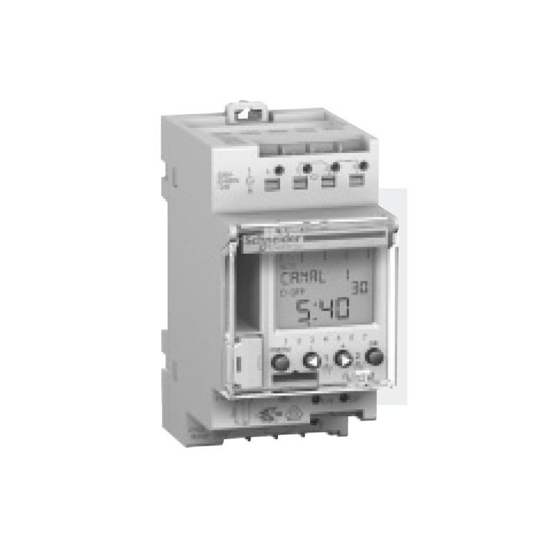 Interrupteur horaire digital IHP 2c Multi 9 cycle 24 h et ou 7 jours, 2 OF