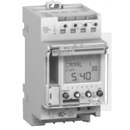 Interrupteur horaire digital IHP 2c Multi 9 cycle 24 h et ou 7 jours, 2 OF