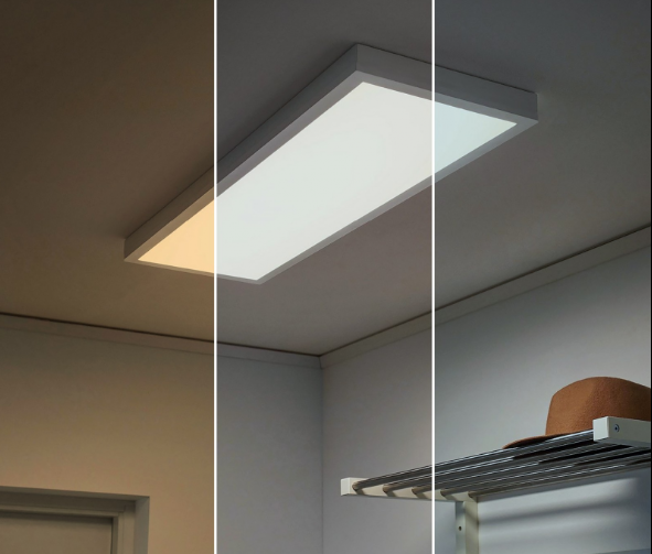 exemple éclairage plafonnier led différentes températures en kelvin