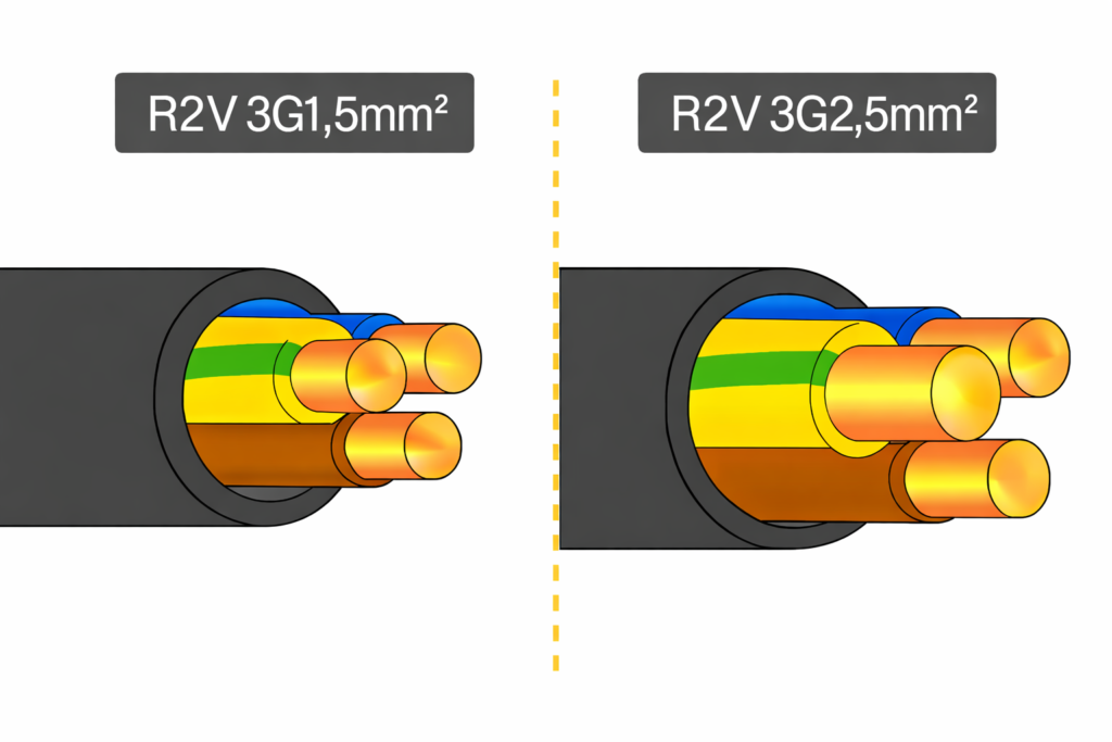 Lire la suite à propos de l’article 3G1.5mm² / 3G2.5mm² : quel câble électrique choisir ?