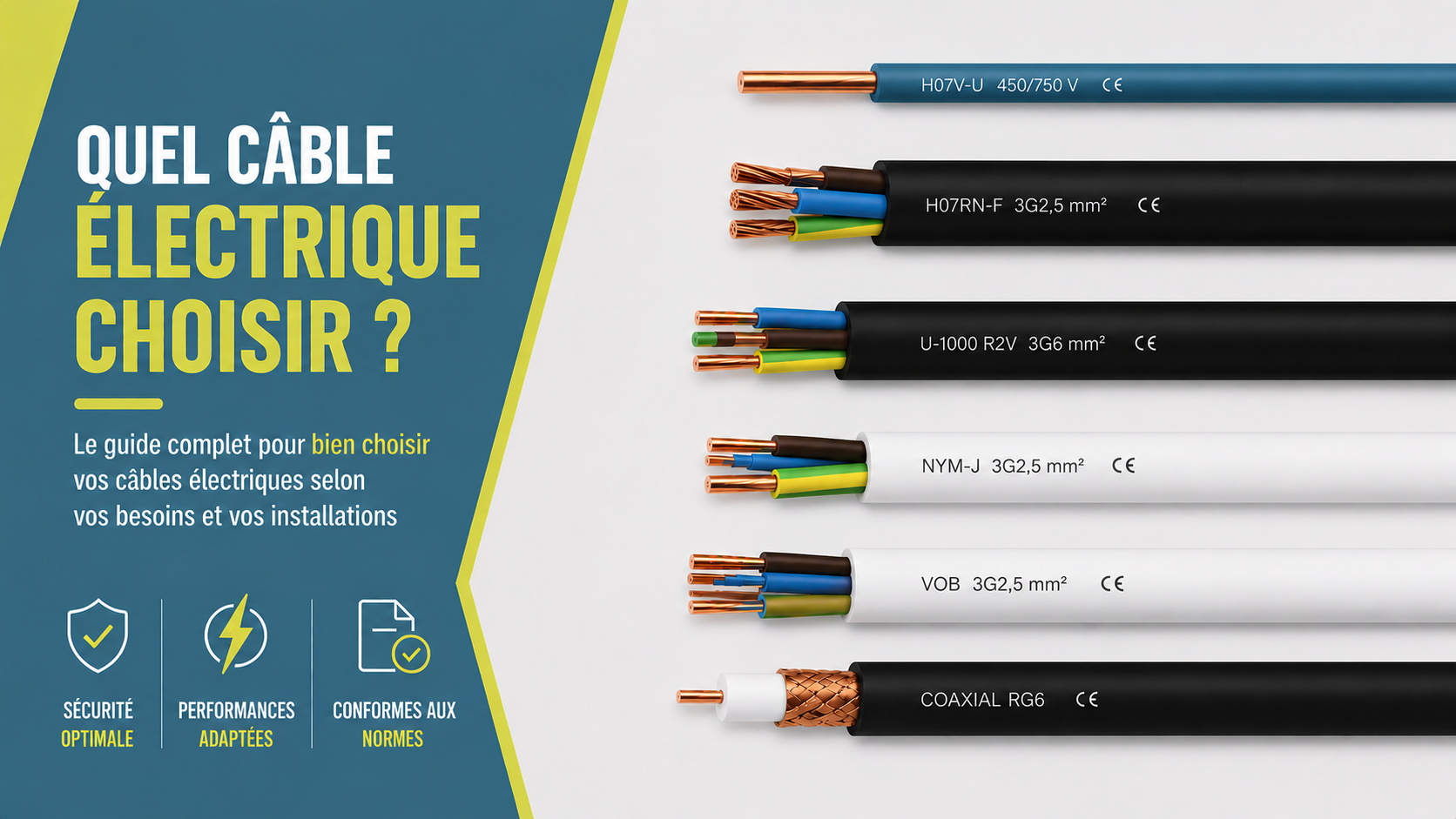You are currently viewing Quel câble électrique choisir pour son installation ? (Guide complet)