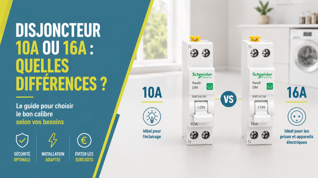 Lire la suite à propos de l’article Disjoncteur 10A ou 16A : quelles différences ?