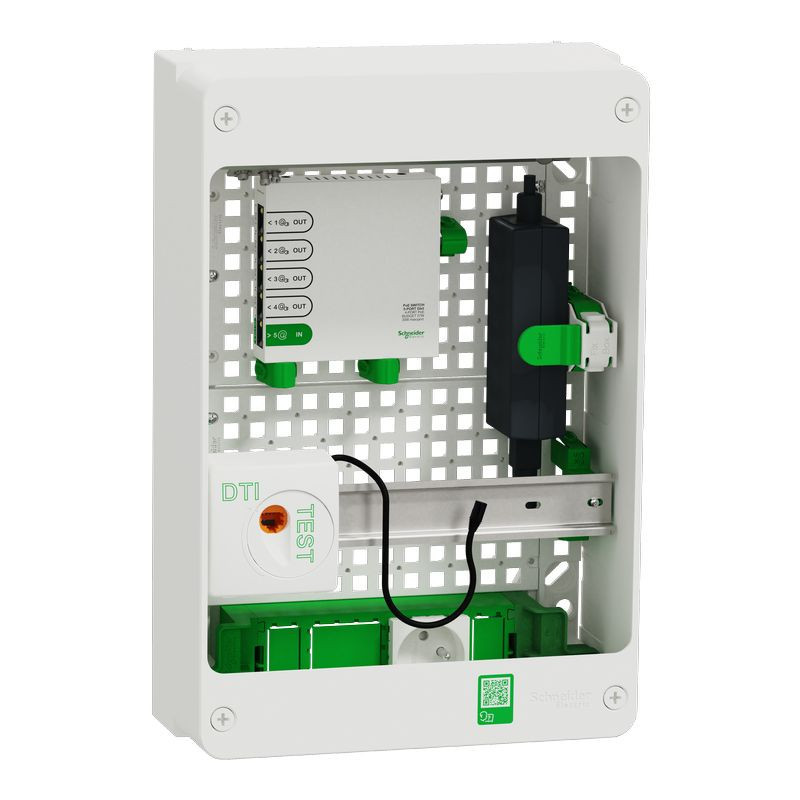 coffret de communication Schneider resi9 - 6 prises RJ45